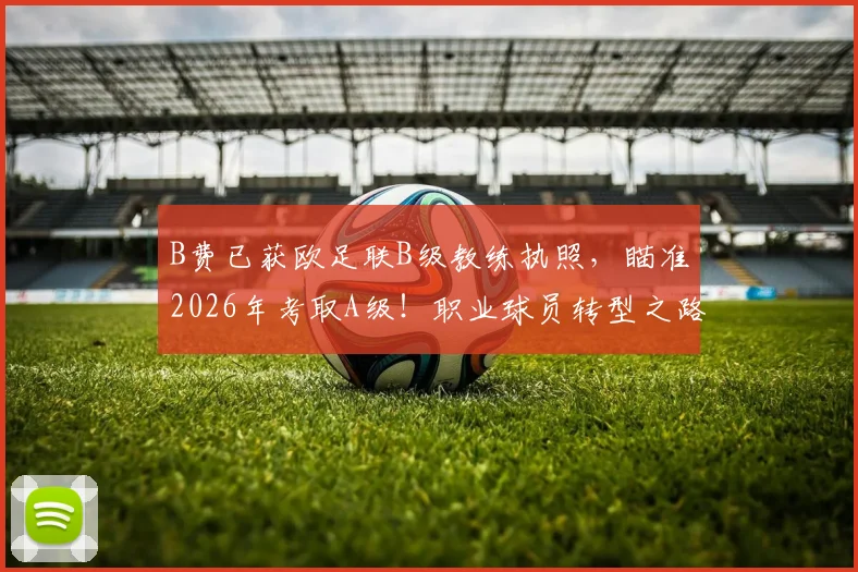 B费已获欧足联B级教练执照,瞄准2026年考取A级!职业球员转型之路全解析
